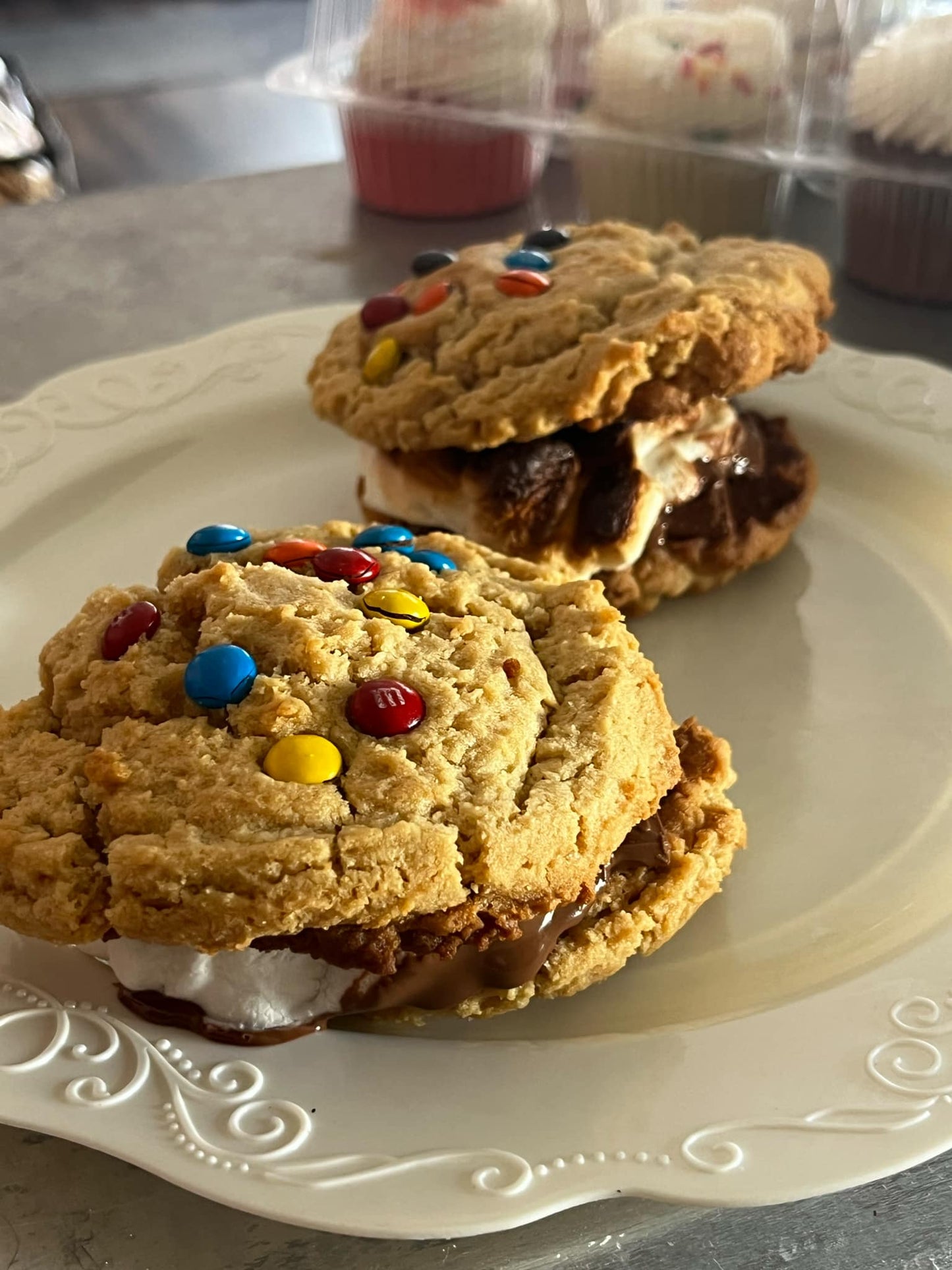 Peanut Butter Smores Cookie Sandwich